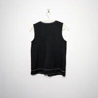 Black and White Outline Tank - Small