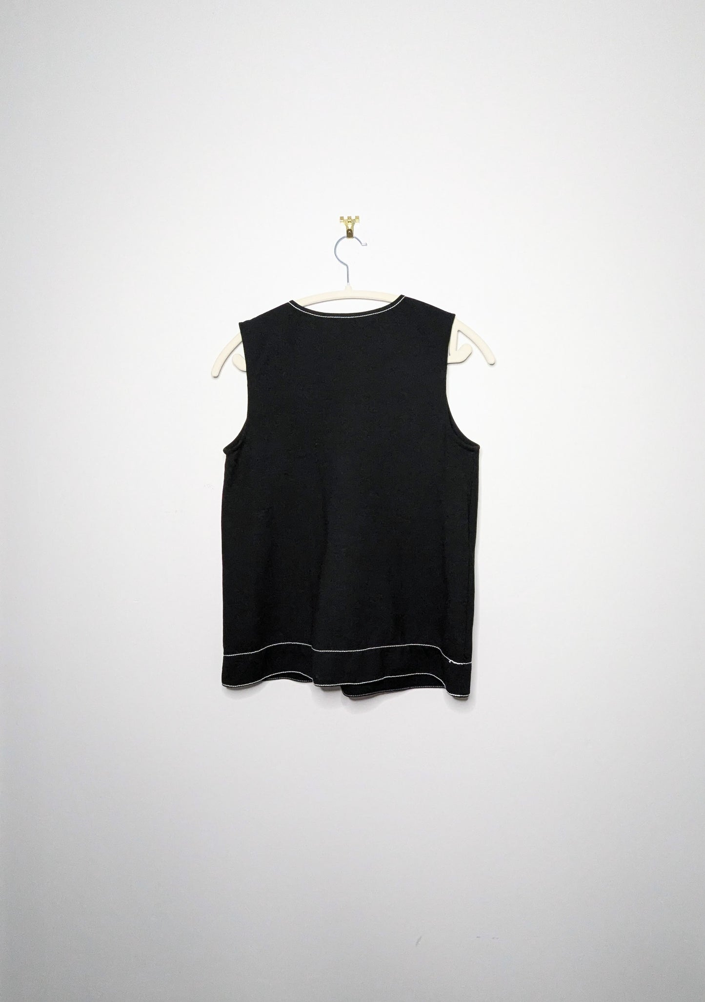 Black and White Outline Tank - Small