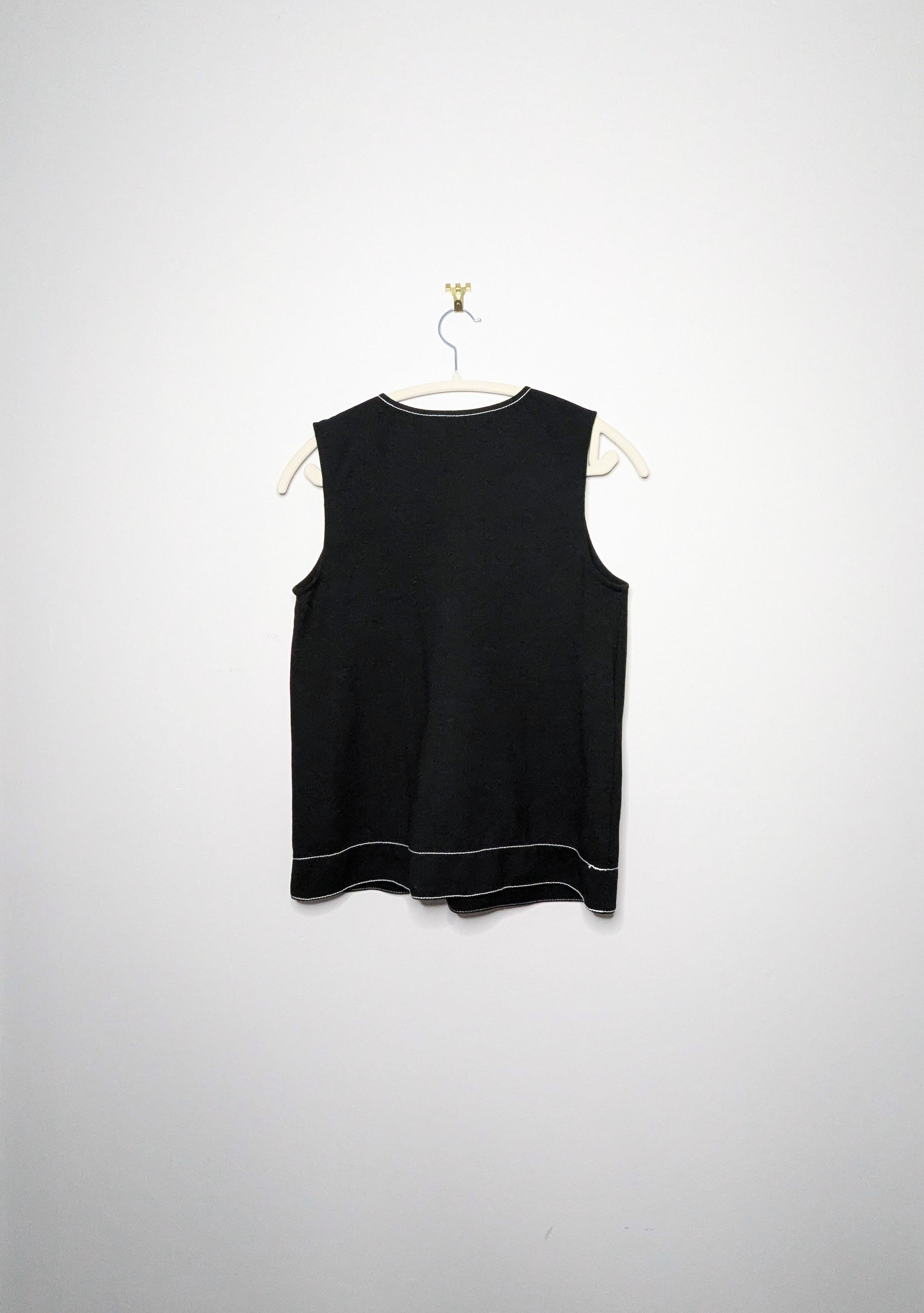 Black and White Outline Tank - Small