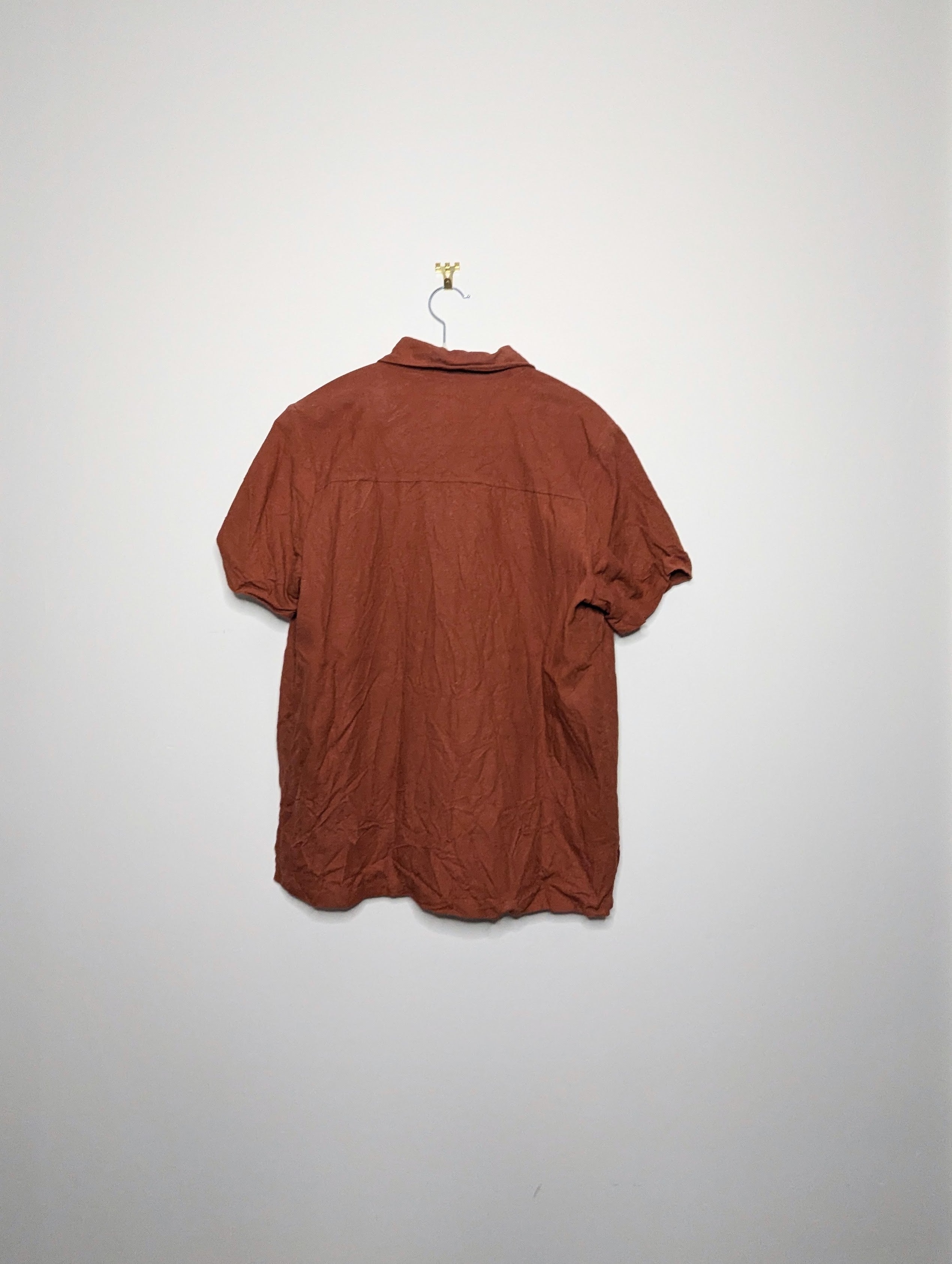 Vintage Silk Button-Up - Medium