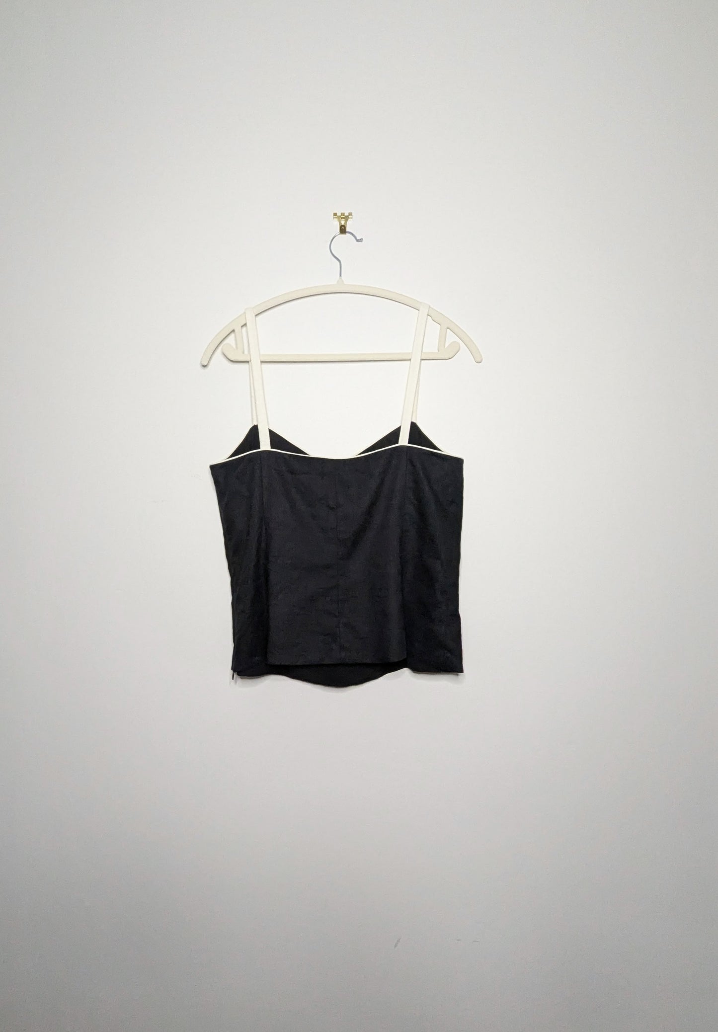 Piped Edge Linen Crop - Size 12
