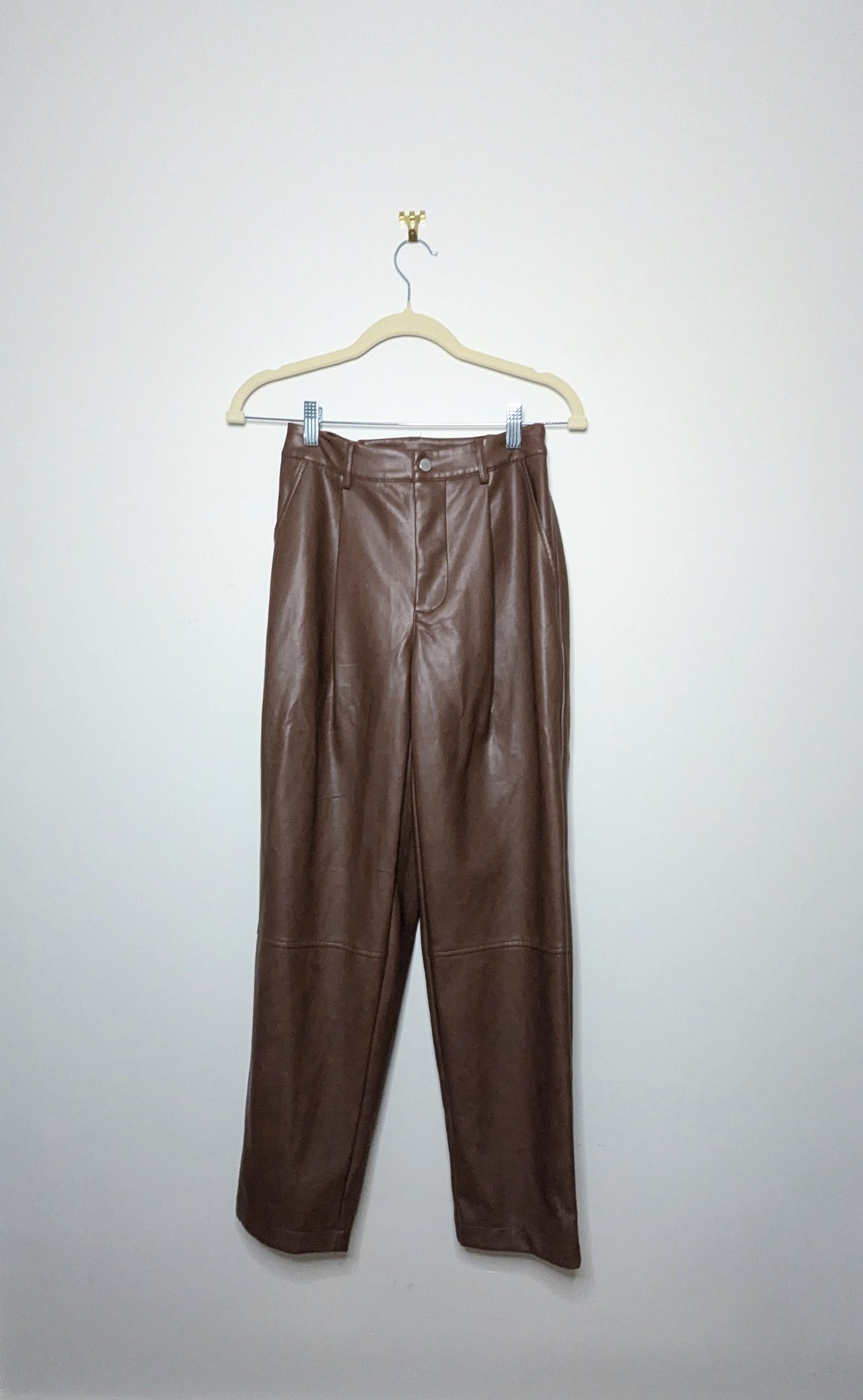 Faux Leather Pants - Extra Small