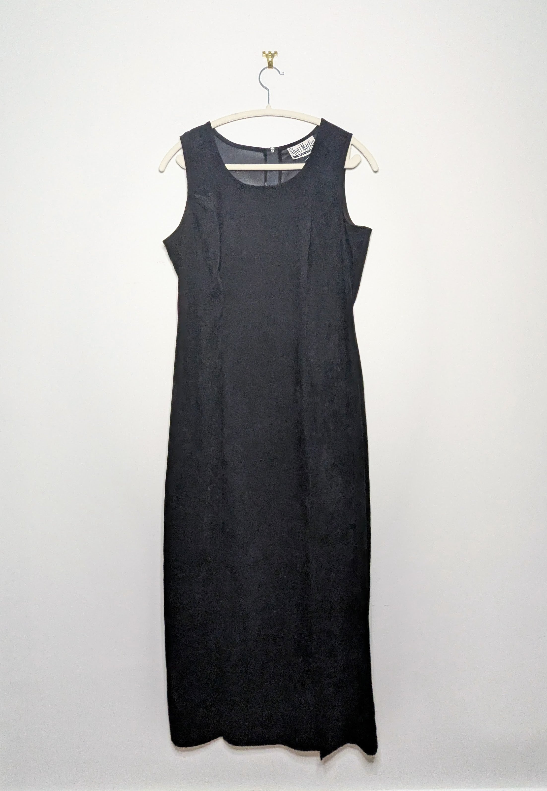Black 90s Midi Dress - M/L