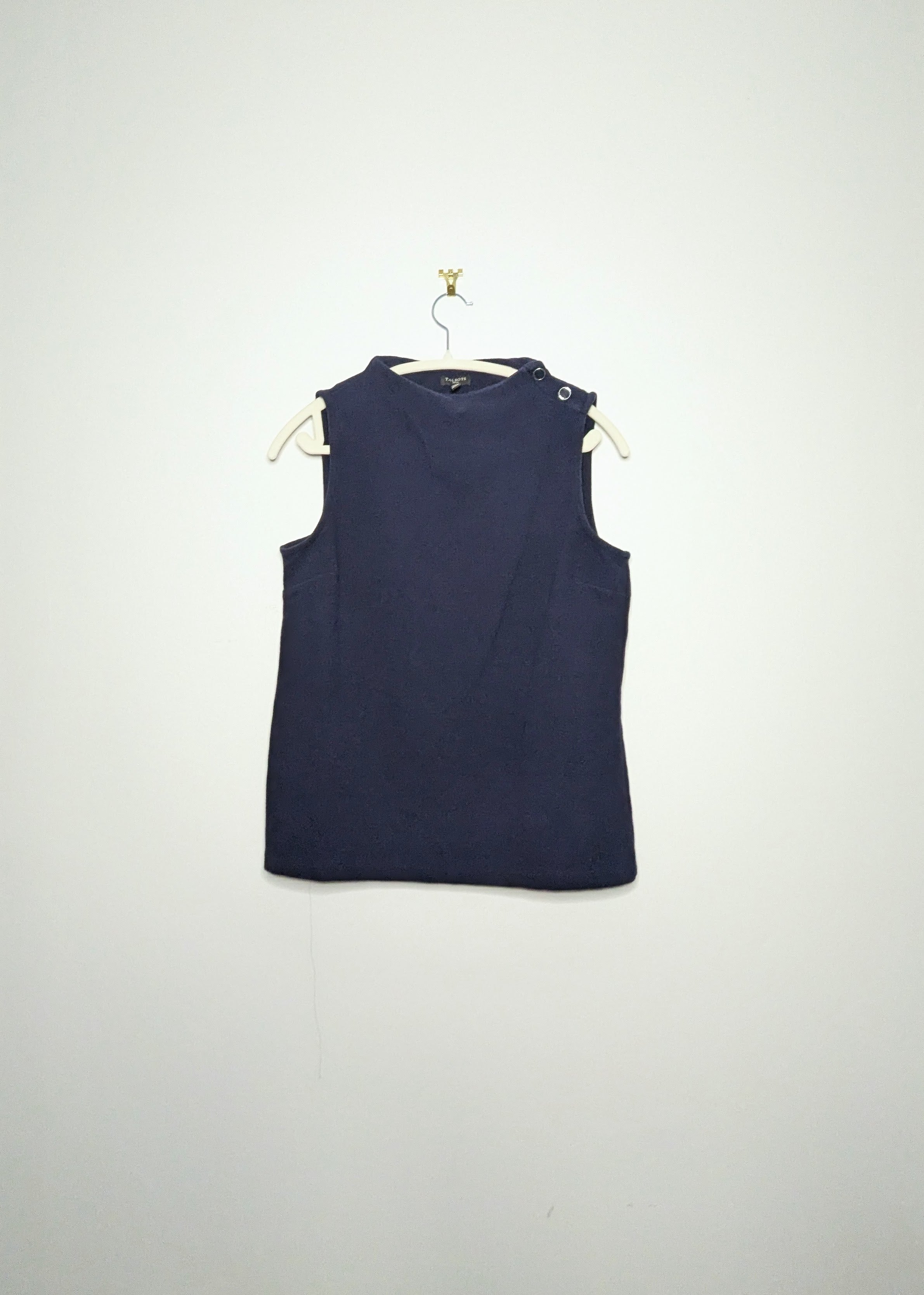 Button Shoulder Tank - Medium Petite