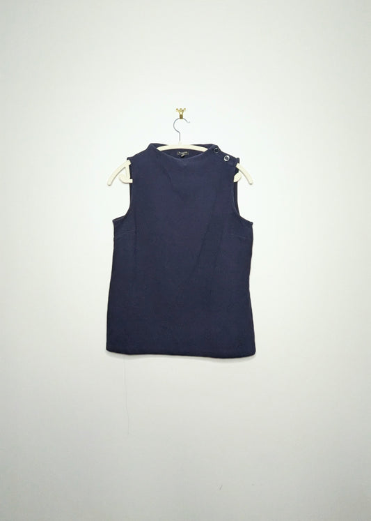 Button Shoulder Tank - Medium Petite