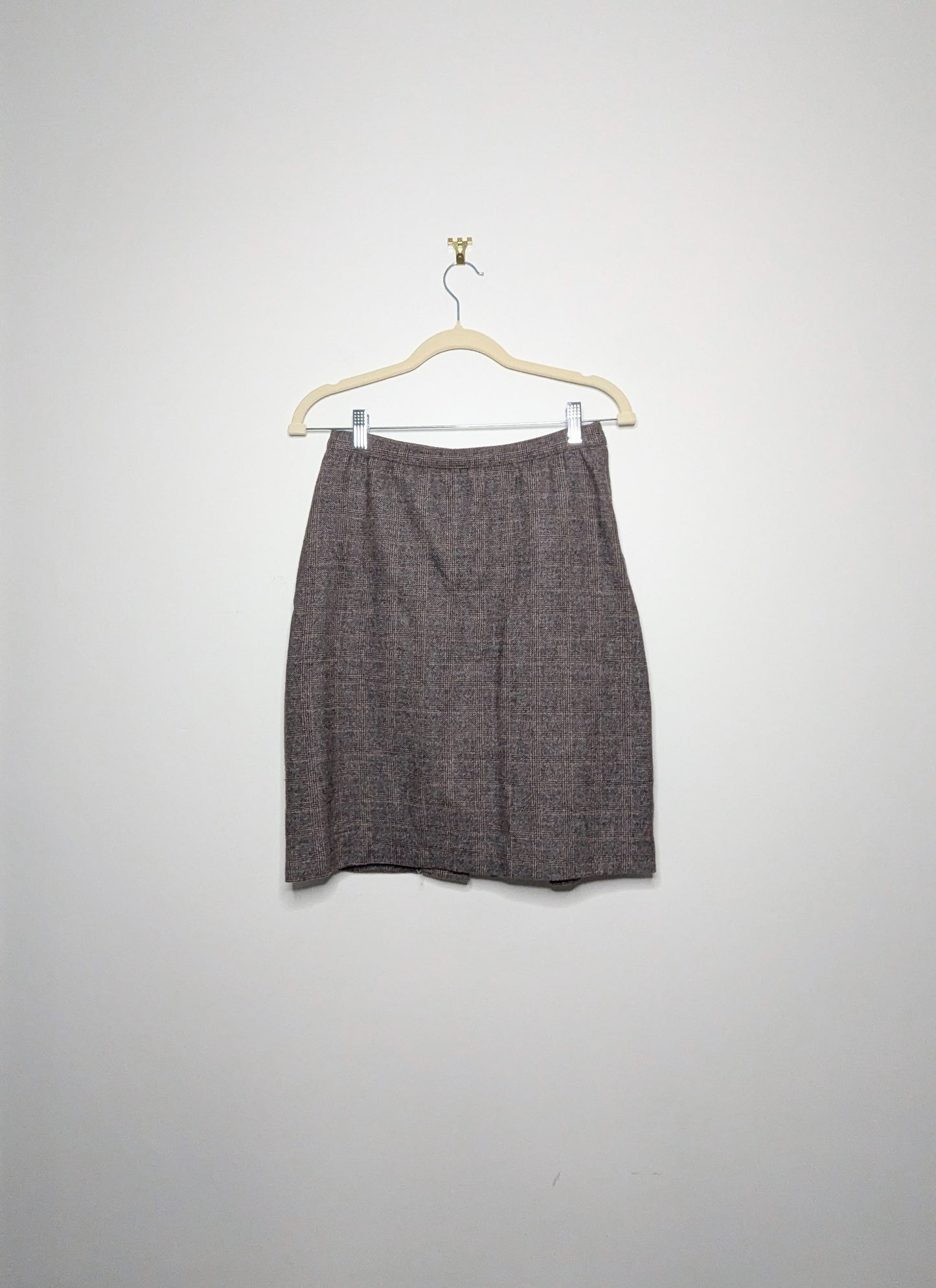 Plaid Wool Suiting Set - Size 8 (Vintage)