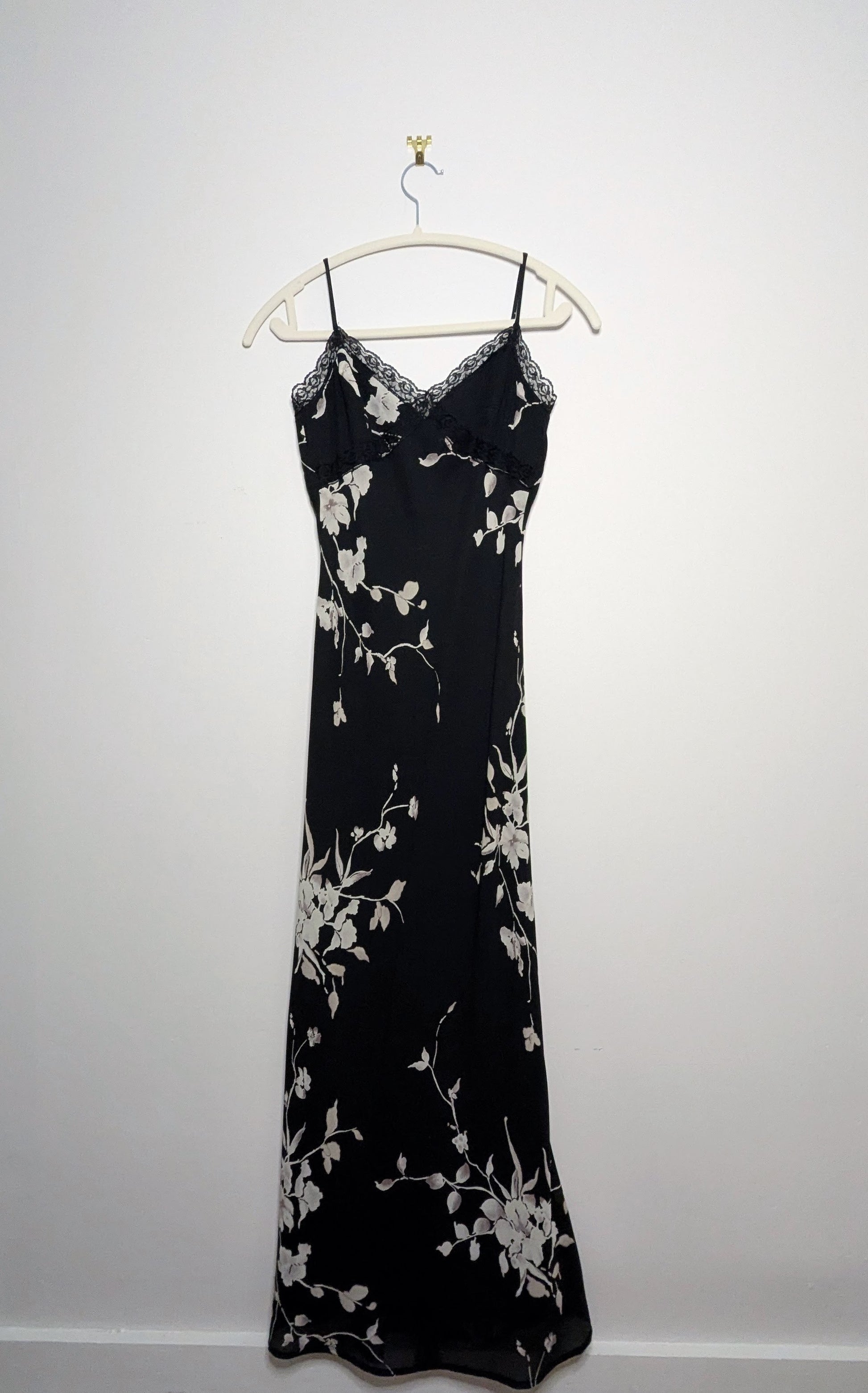 Lace Edge Maxi Dress - Size 3 (Vintage)