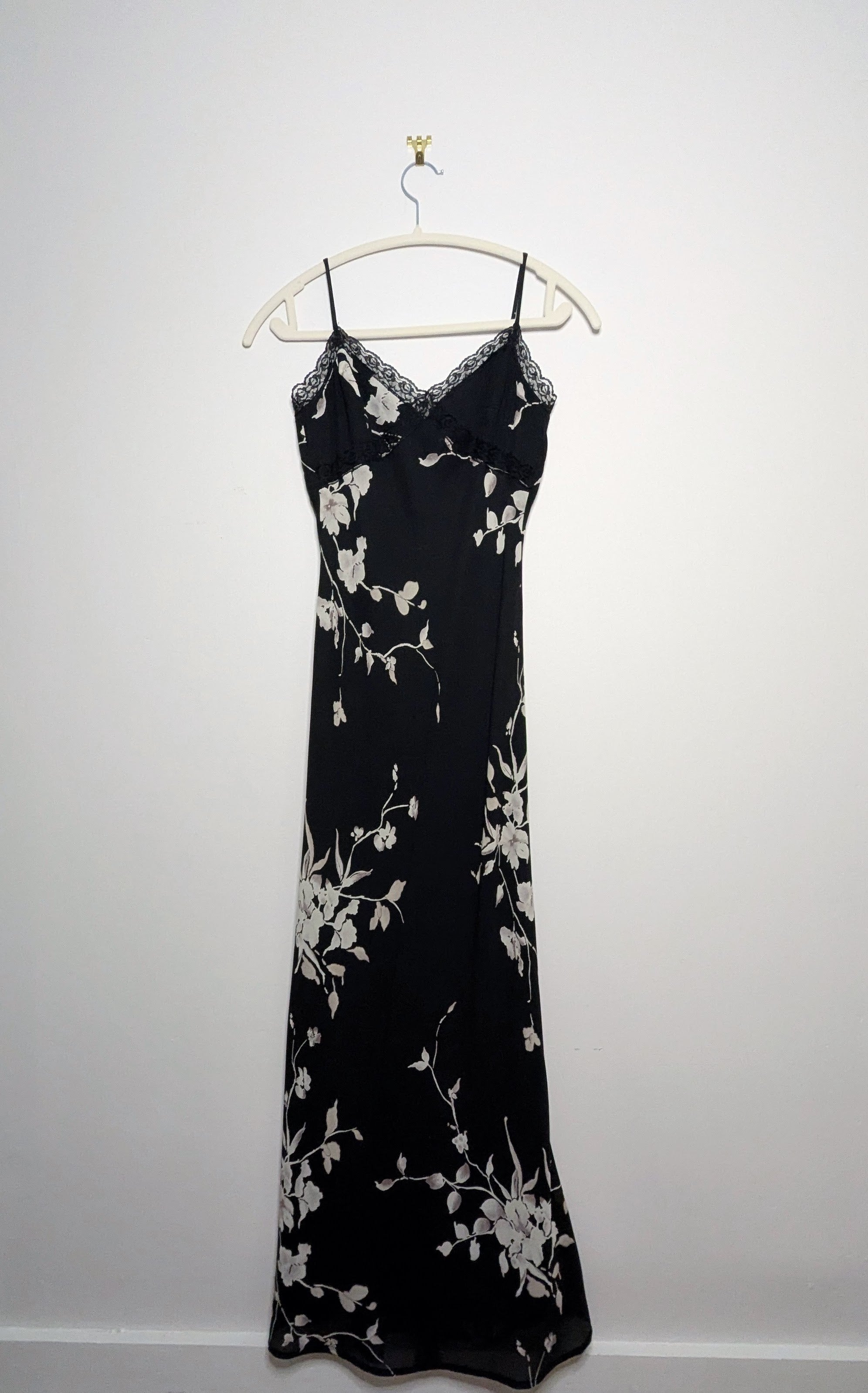 Lace Edge Maxi Dress - Size 3 (Vintage)