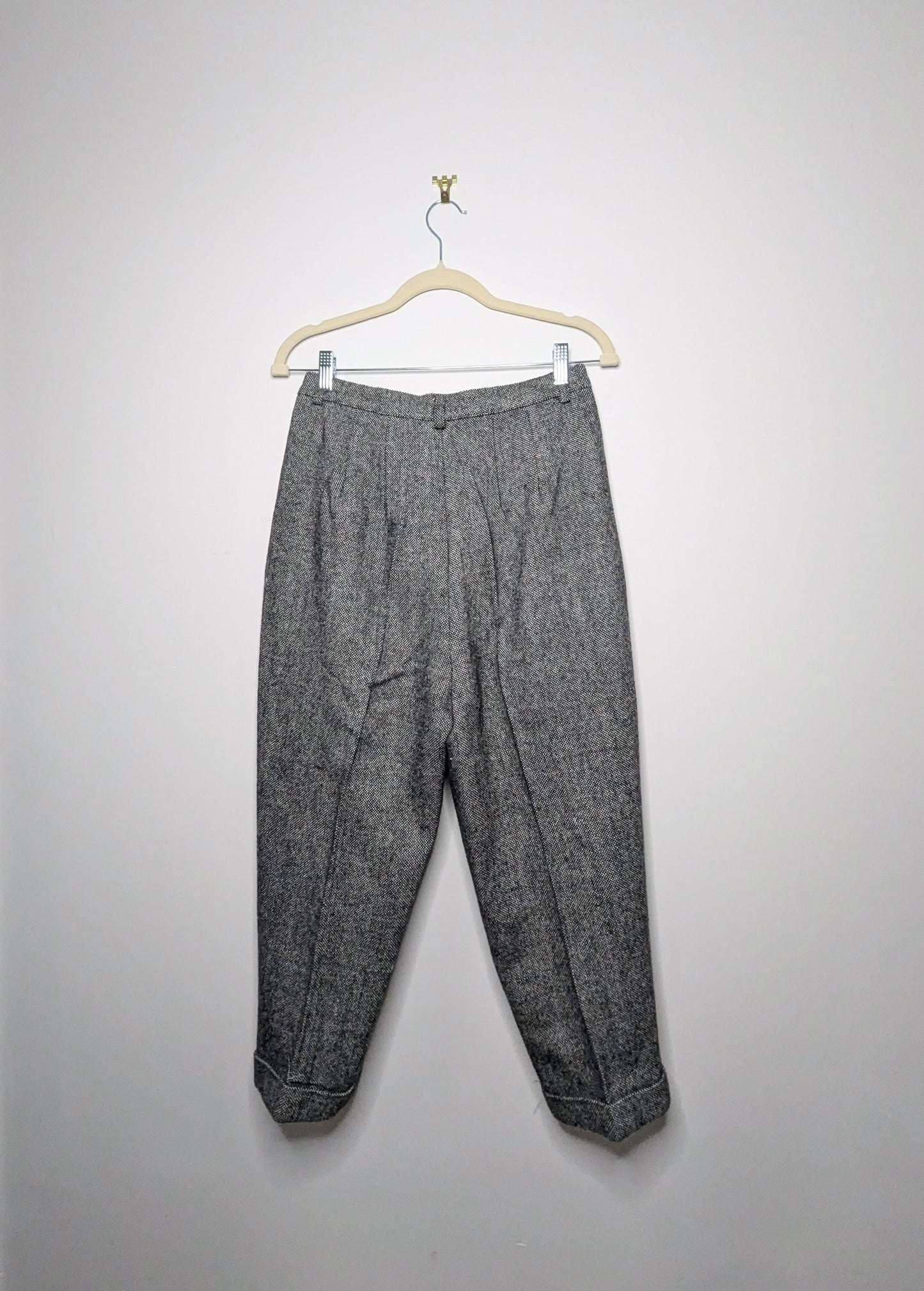 Wool Blend Dot Pants - Medium