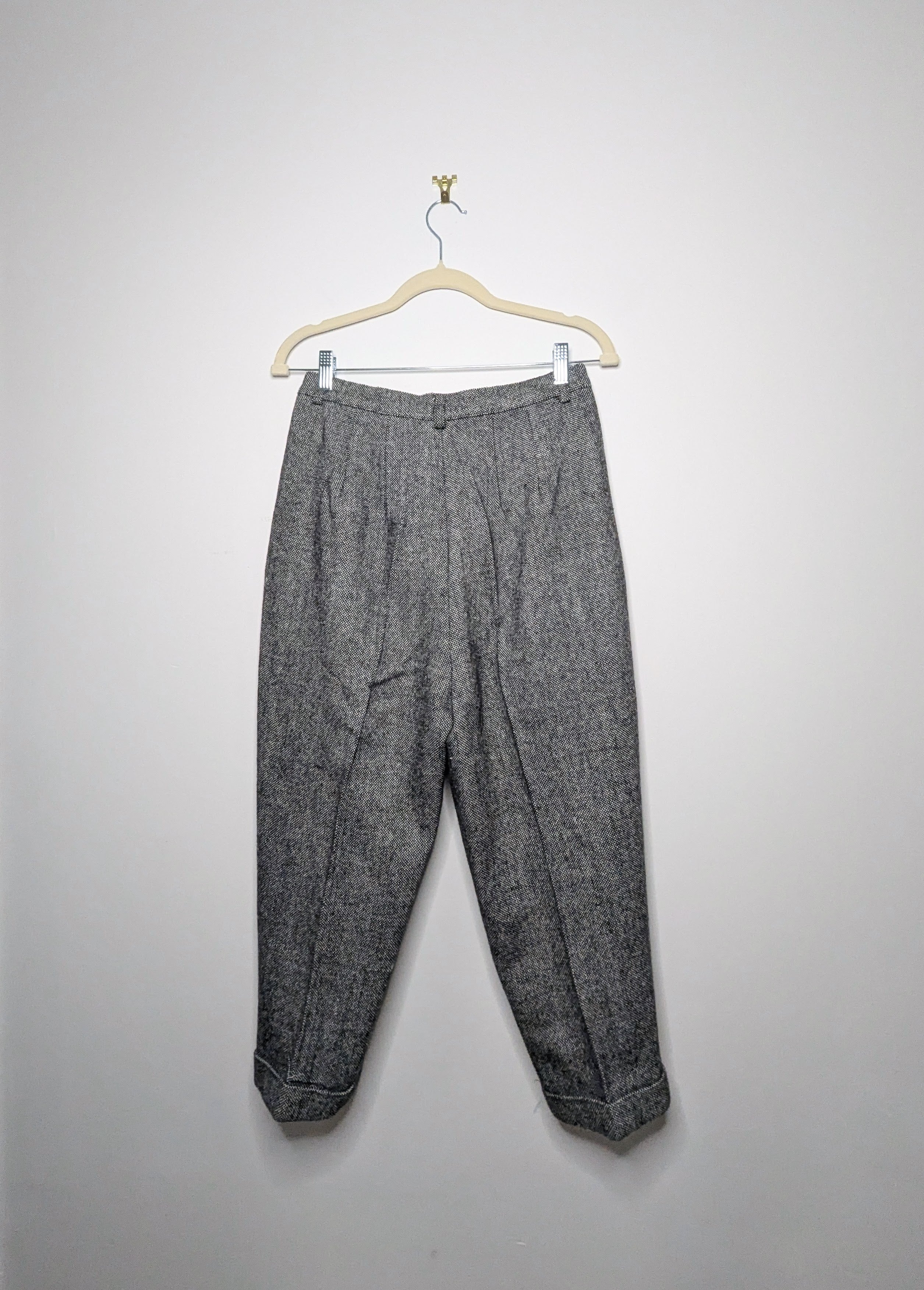 Wool Blend Dot Pants - Medium