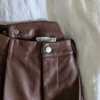 Faux Leather Pants - Extra Small