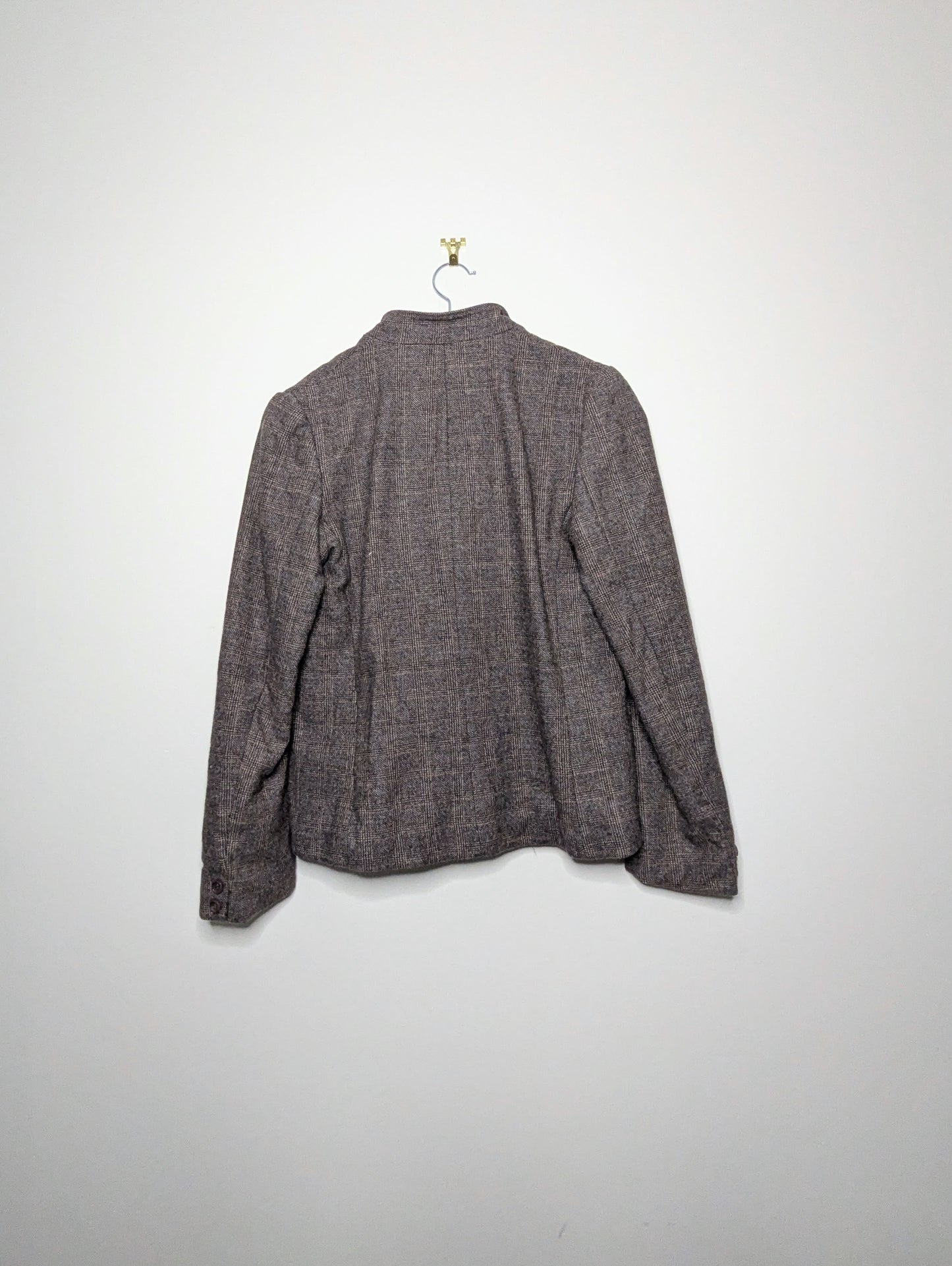 Plaid Wool Suiting Set - Size 8 (Vintage)