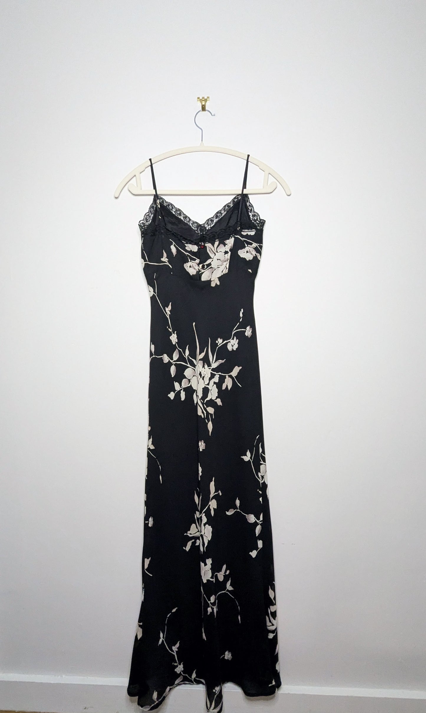 Lace Edge Maxi Dress - Size 3 (Vintage)