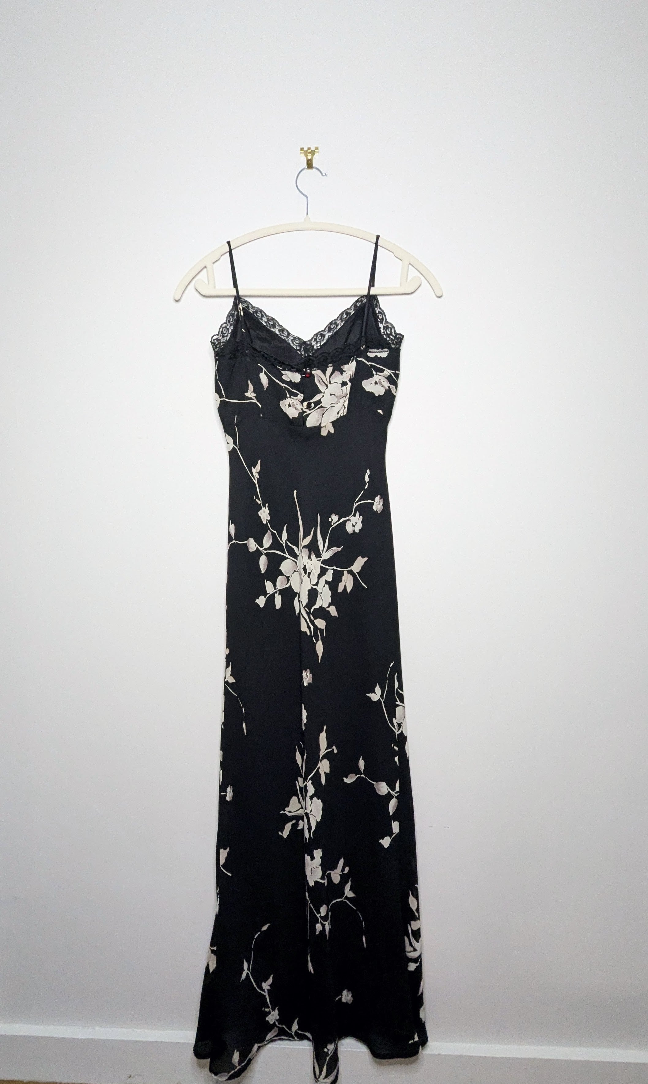 Lace Edge Maxi Dress - Size 3 (Vintage)
