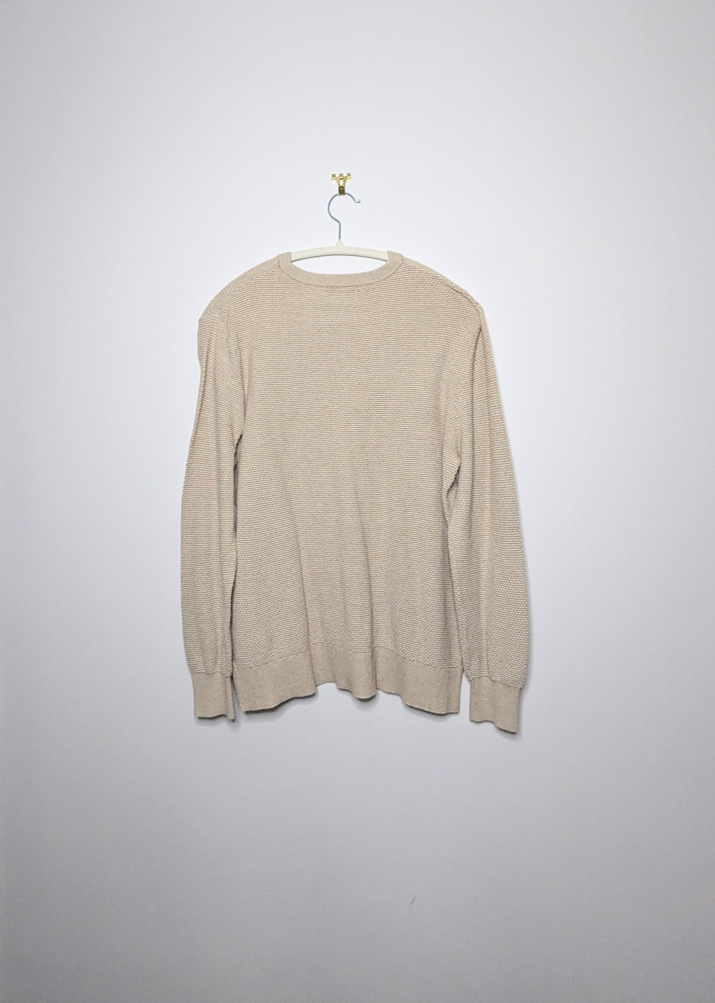 Waffle Knit Crew Kneck - Men's Large
