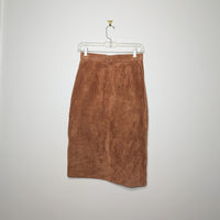 Caramel Suede Skirt - Size 6
