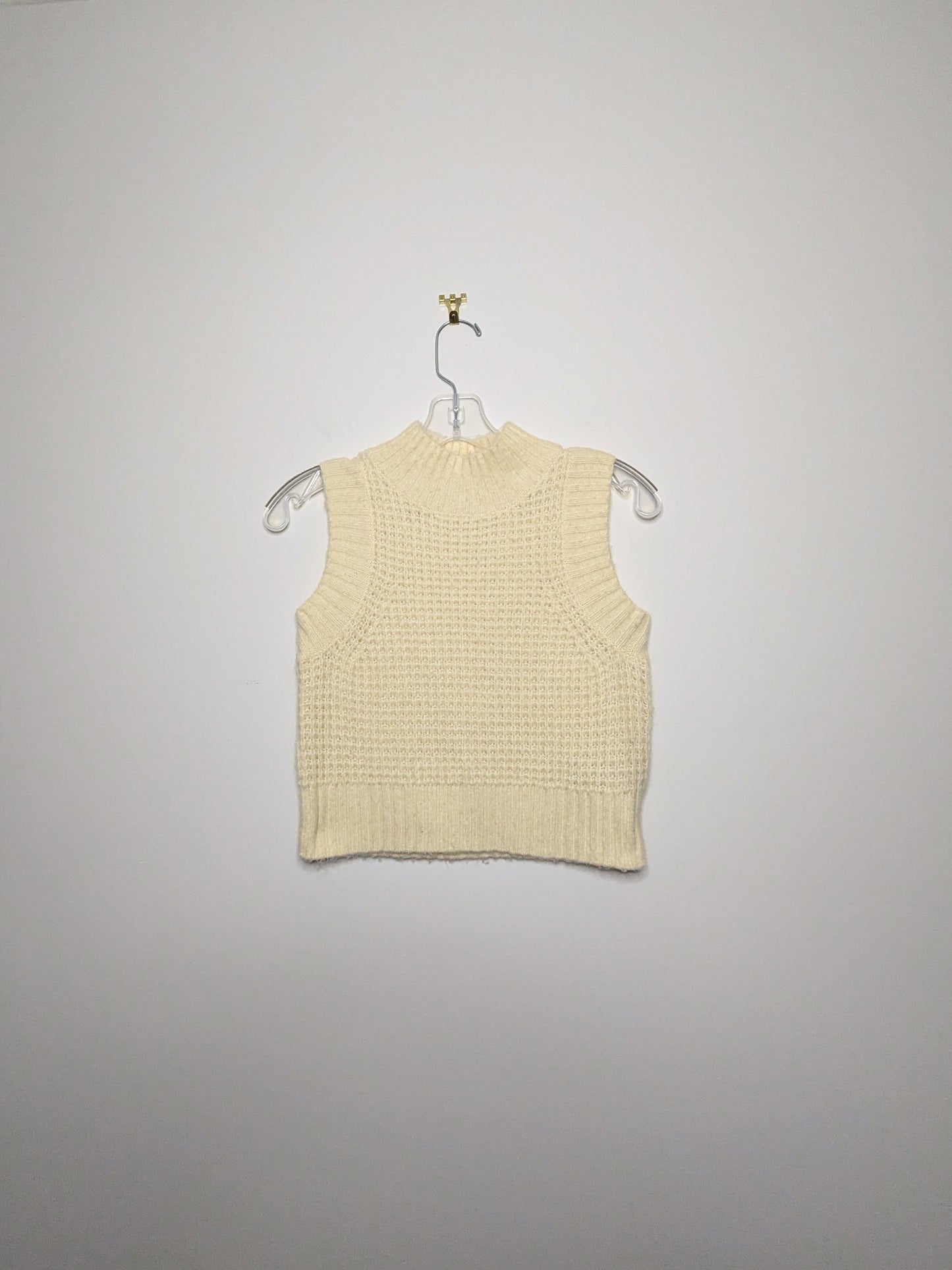 Waffle Knit Sweater Vest - Extra Small