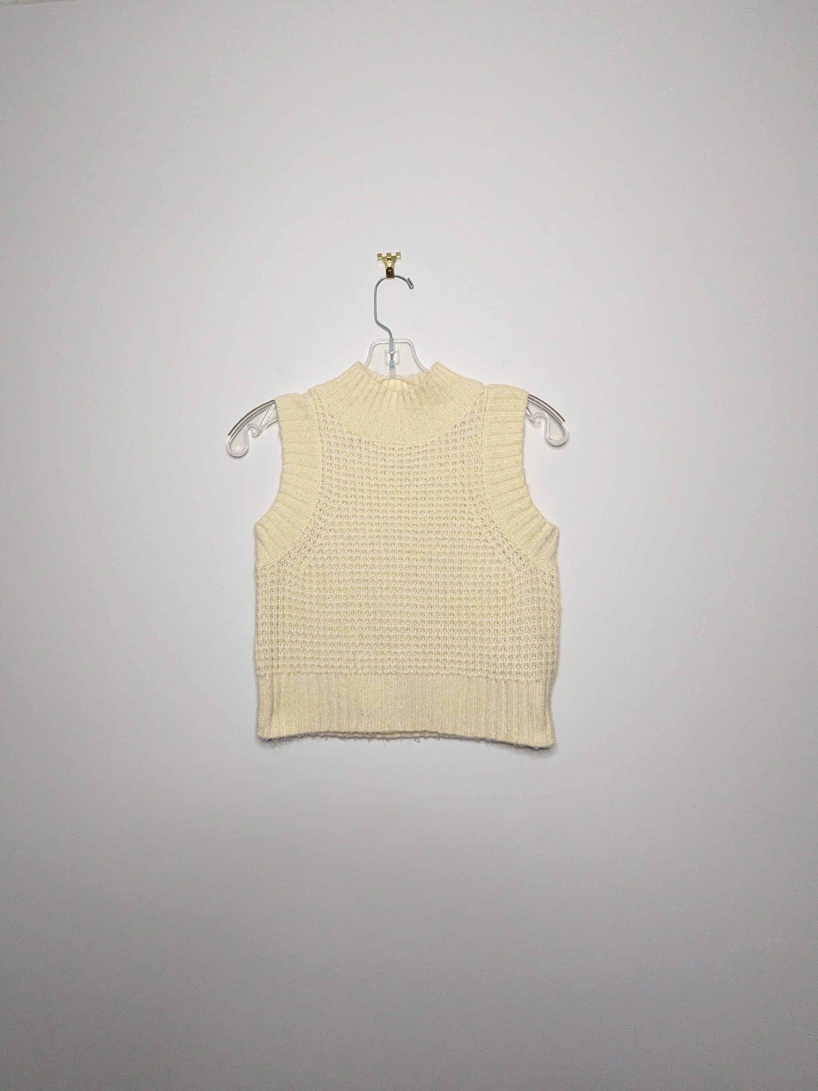 Waffle Knit Sweater Vest - Extra Small