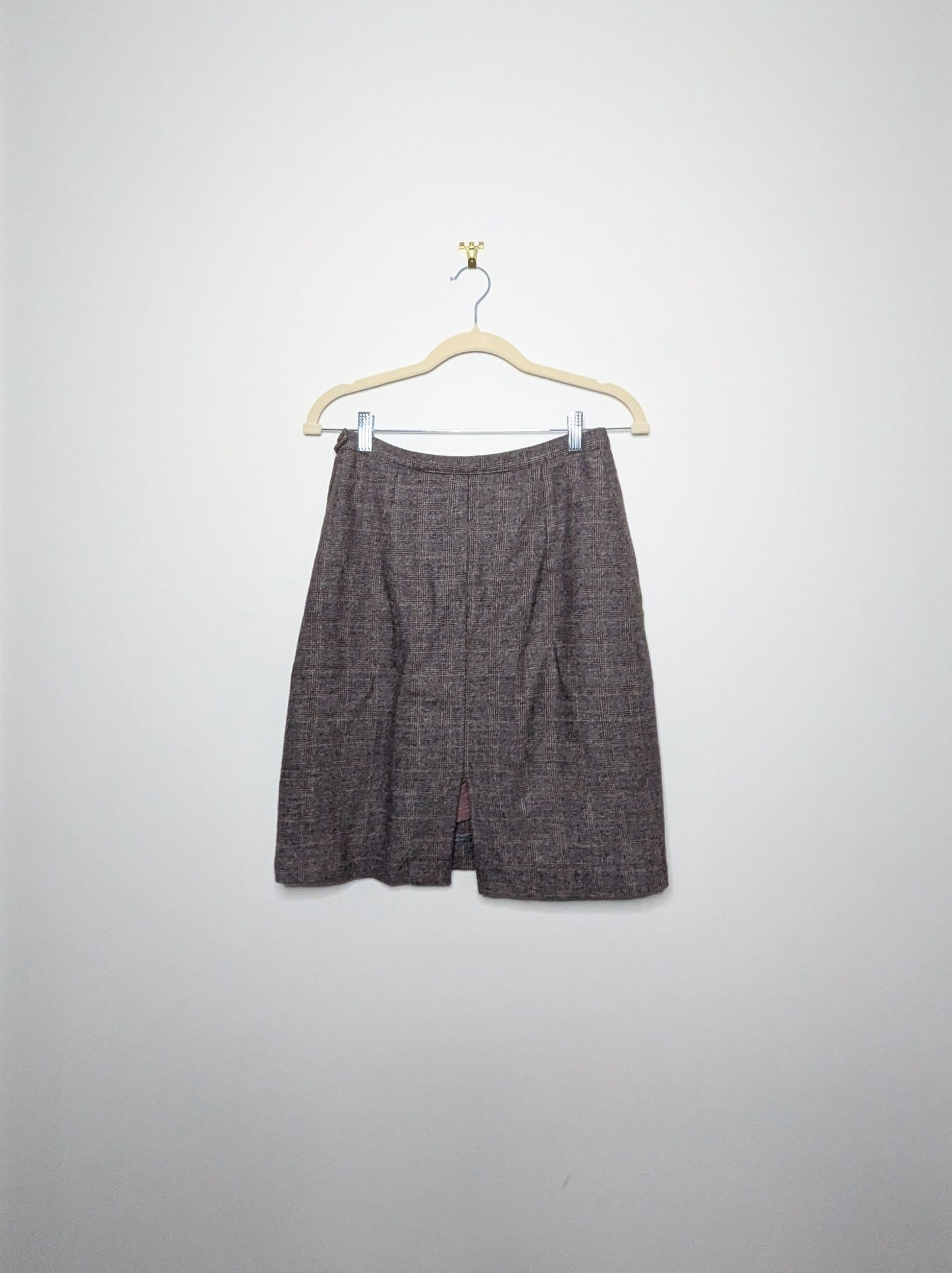 Plaid Wool Suiting Set - Size 8 (Vintage)