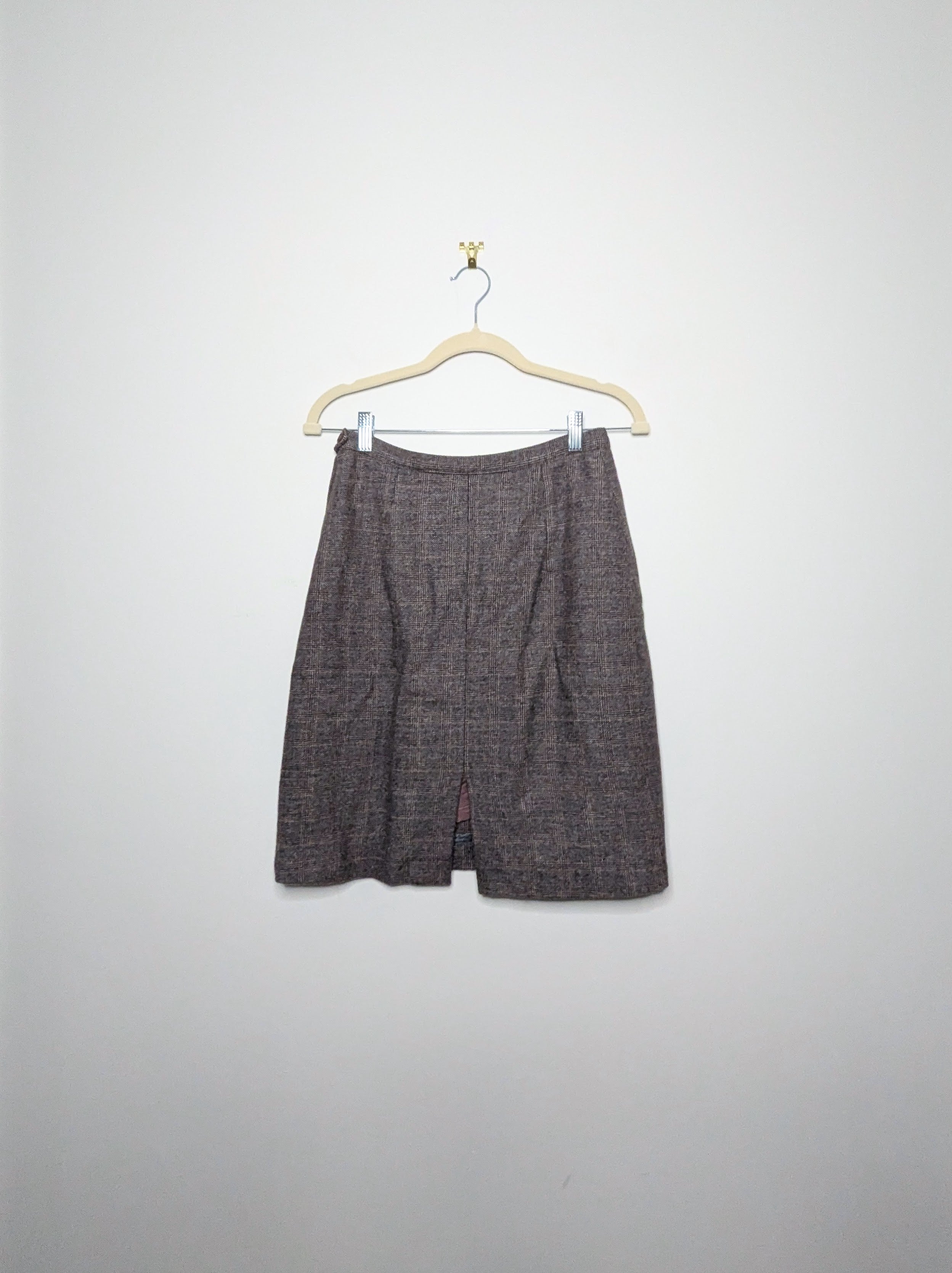 Plaid Wool Suiting Set - Size 8 (Vintage)