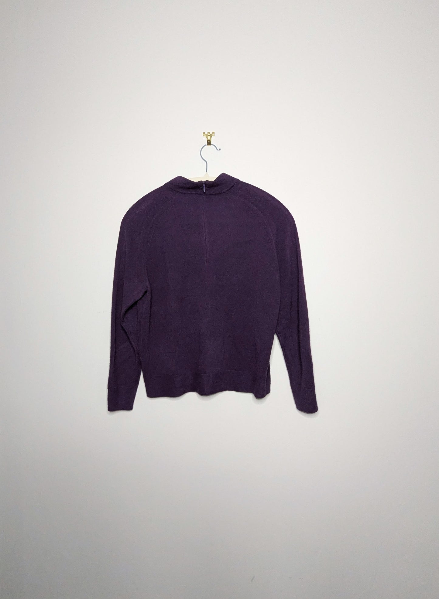 Cropped Mock Neck Sweater - Small Petite