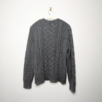 Angora Cable Knit Sweater - M/L
