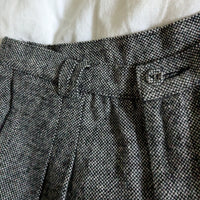 Wool Blend Dot Pants - Medium
