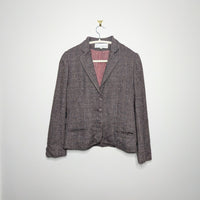 Plaid Wool Suiting Set - Size 8 (Vintage)