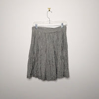 Wool Blend Gingham Skirt - Vintage Size 8