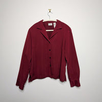 Red Cropped Overshirt - Large