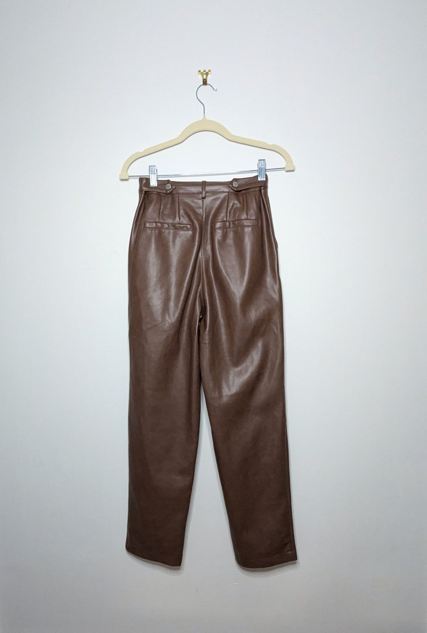 Faux Leather Pants - Extra Small