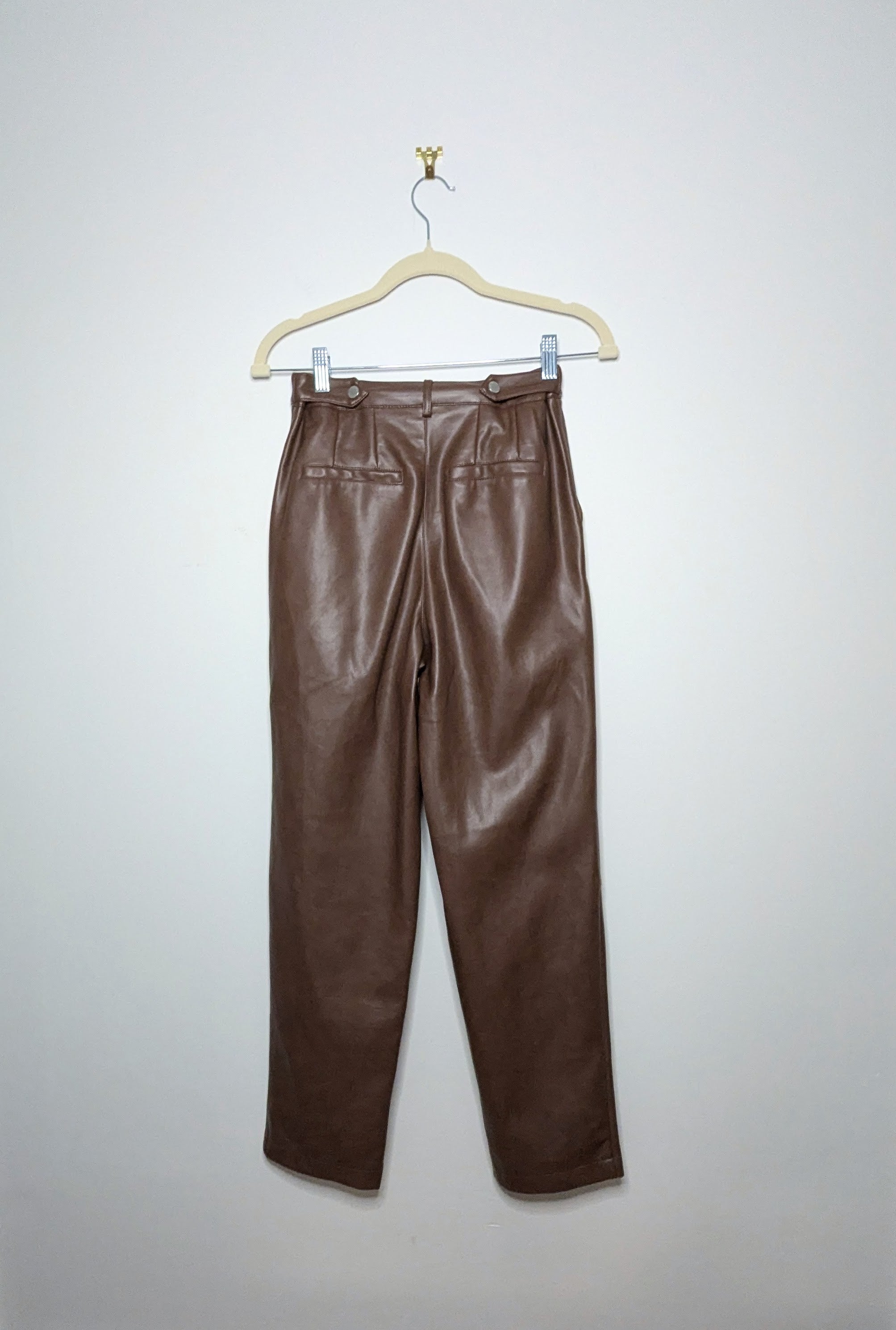 Faux Leather Pants - Extra Small