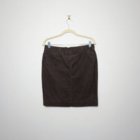 Brown Corduroy Mini Skirt - Size 6 Petite