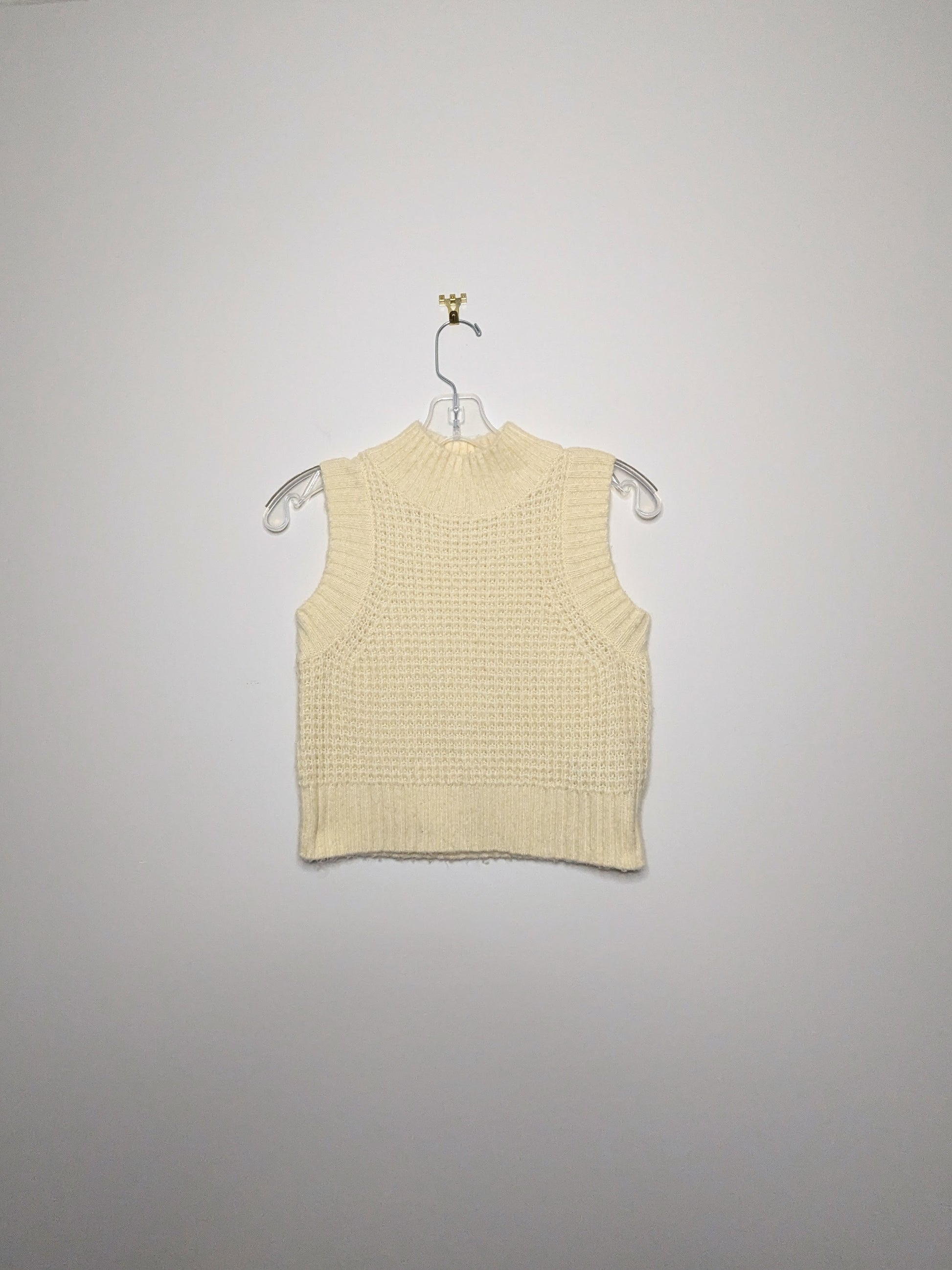 Waffle Knit Sweater Vest - Extra Small