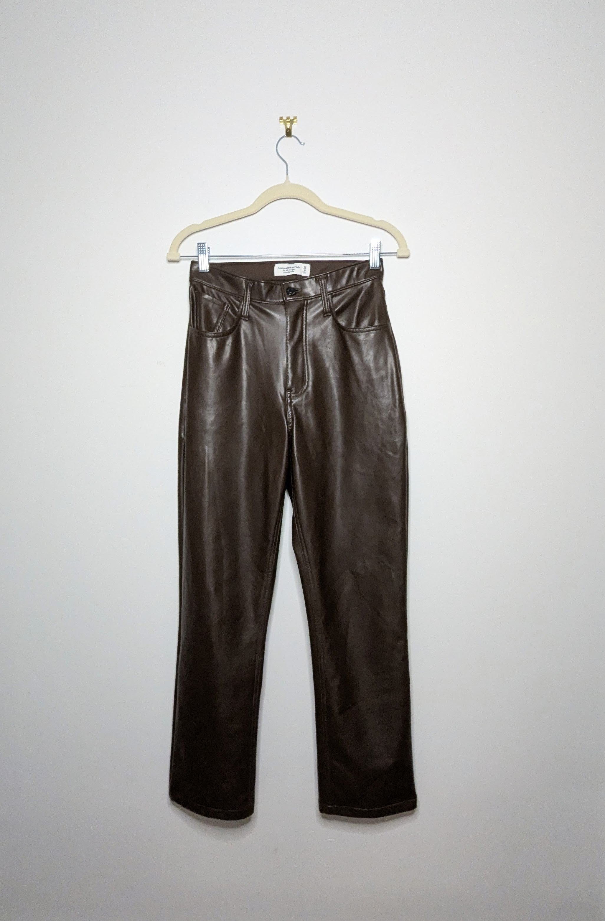 Abercrobie Faux Leather Pants - 26in Waist