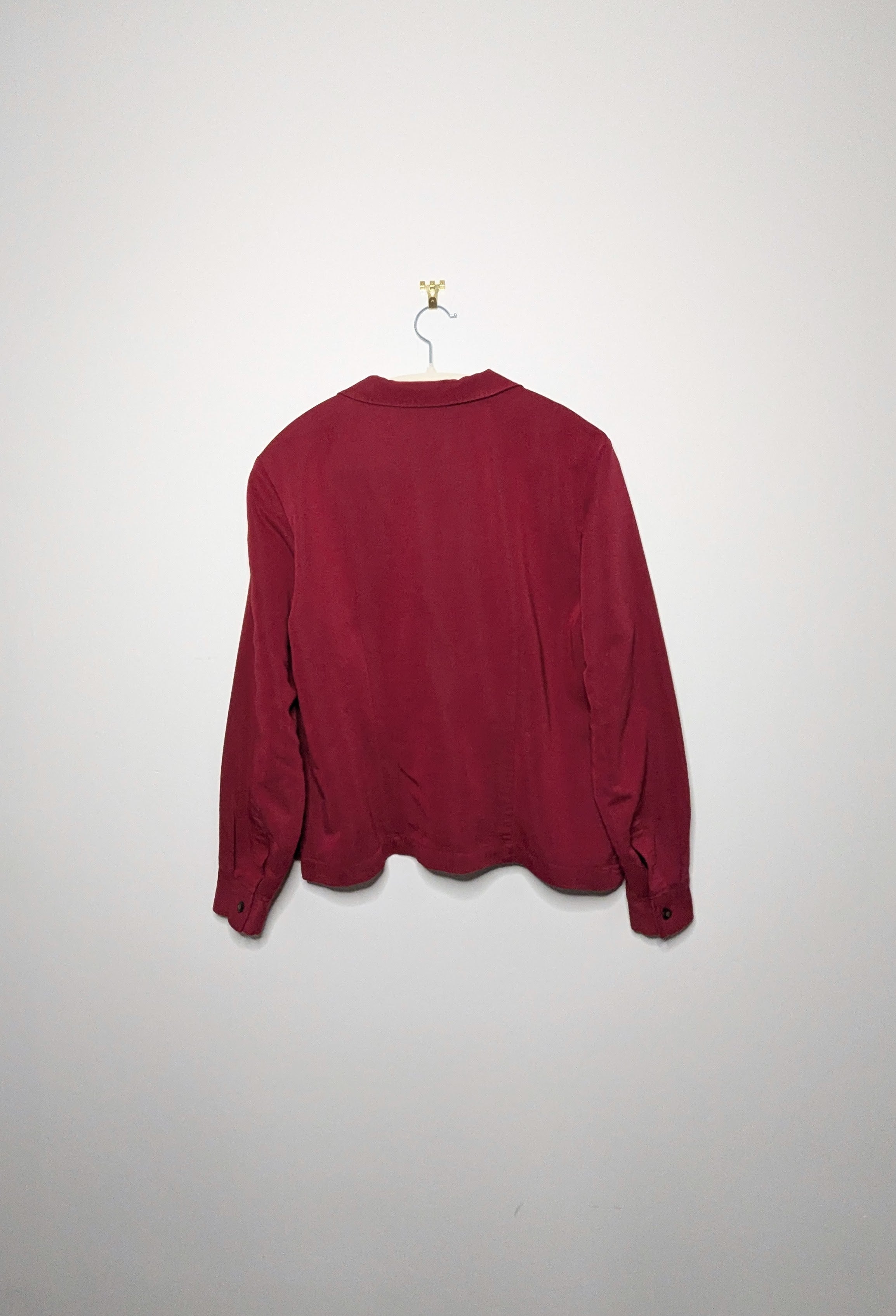 Red Cropped Overshirt - Large