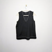 Black and White Outline Tank - Small